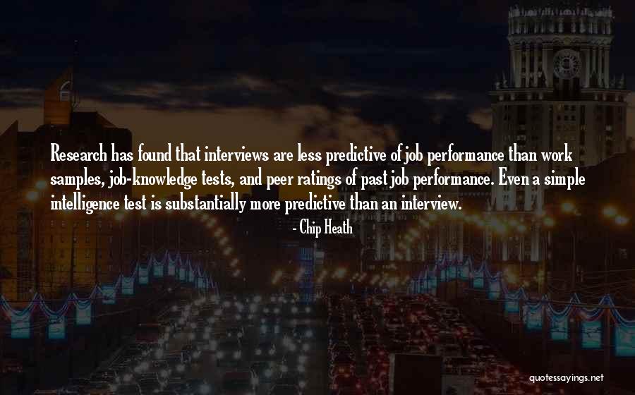 Intelligence Test Quotes By Chip Heath Intelligence Test Quotes By Chip Heath