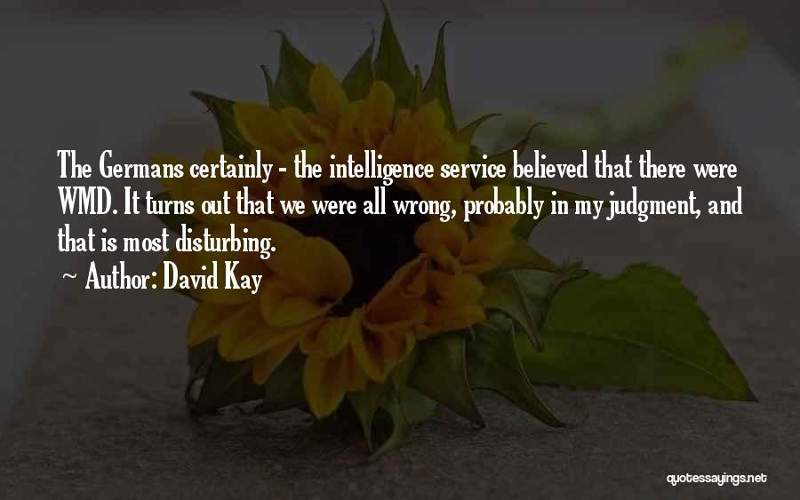 Intelligence Turns Me On Quotes By David Kay