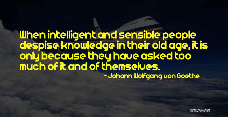 Intelligent And Sensible Quotes By Johann Wolfgang Von Goethe