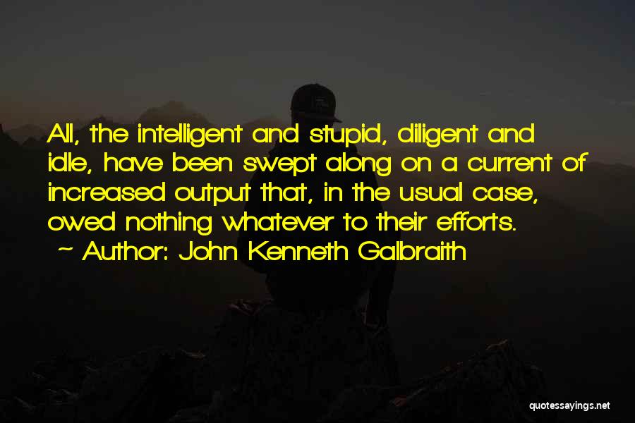 Intelligent And Stupid Quotes By John Kenneth Galbraith