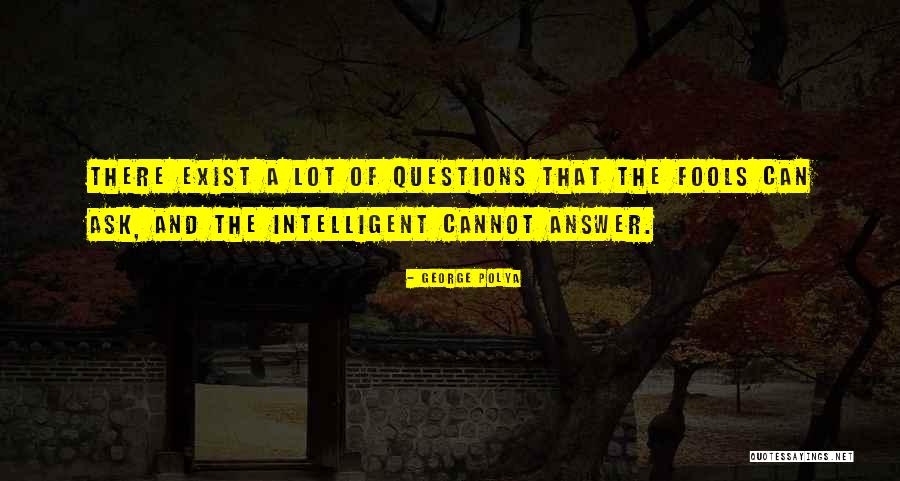Intelligent Fools Quotes By George Polya Intelligent Fools Quotes By George Polya
