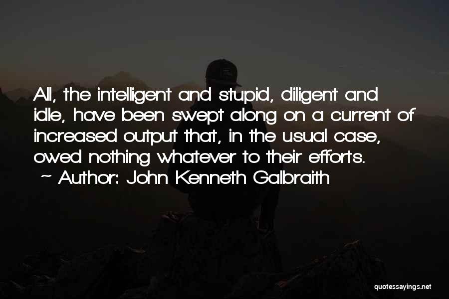 Intelligent Vs Stupid Quotes By John Kenneth Galbraith