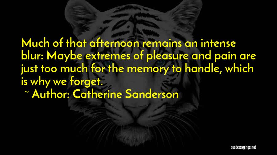 Intense Pain Quotes By Catherine Sanderson