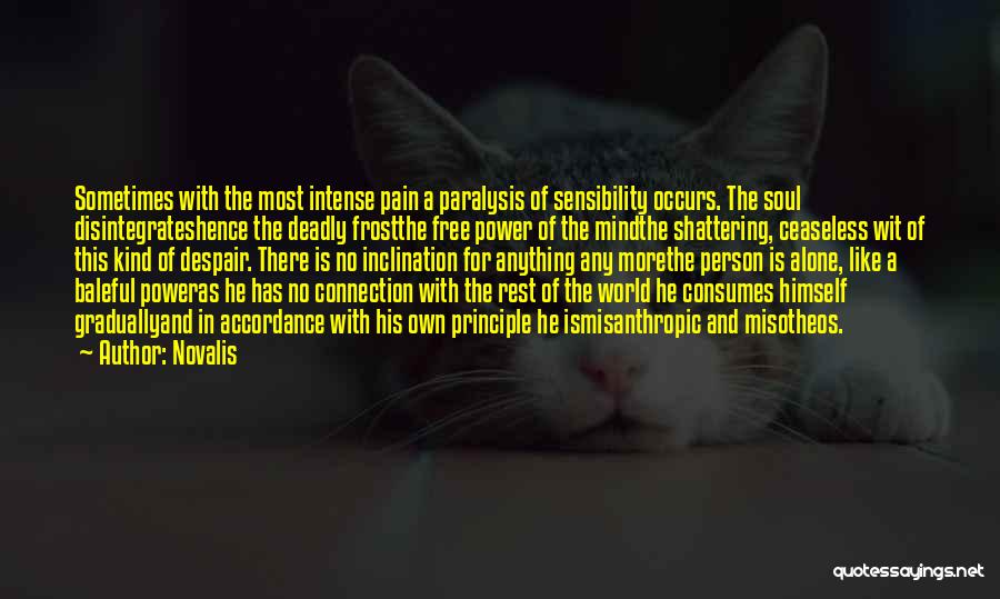 Intense Pain Quotes By Novalis