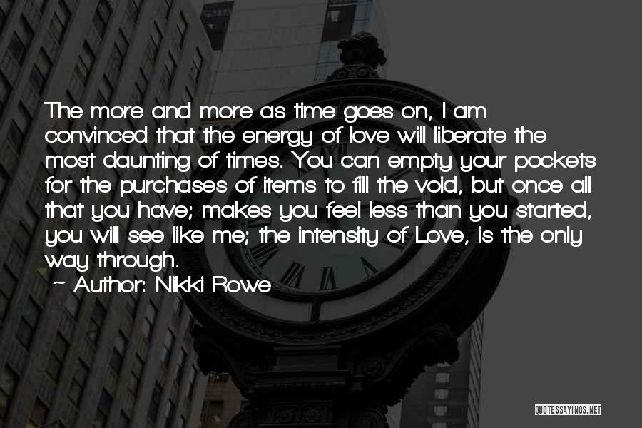 Intensity Of Love Quotes By Nikki Rowe