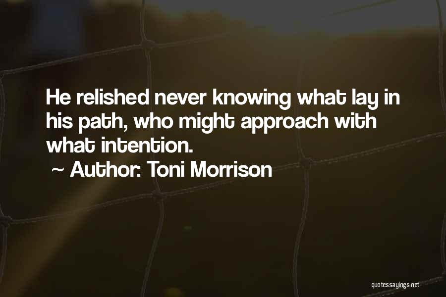 Intention Quotes By Toni Morrison