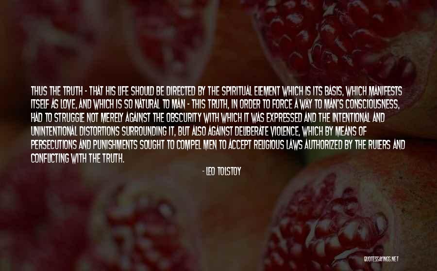 Intentional Love Quotes By Leo Tolstoy