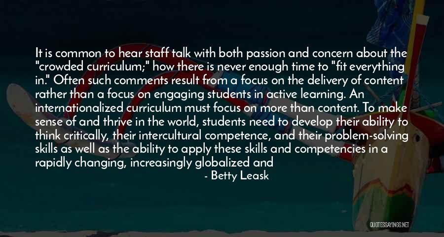 Intercultural Quotes By Betty Leask