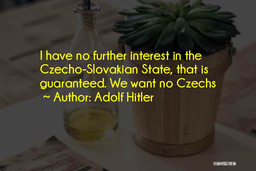Interest Quotes By Adolf Hitler