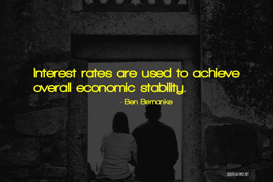 Interest Rates Quotes By Ben Bernanke