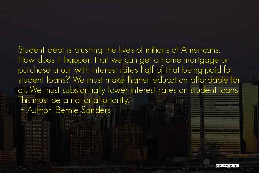 Interest Rates Quotes By Bernie Sanders