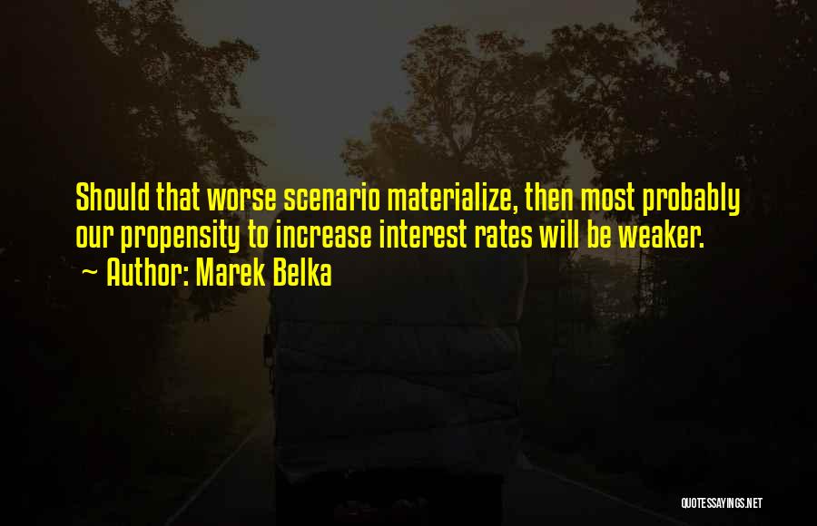 Interest Rates Quotes By Marek Belka