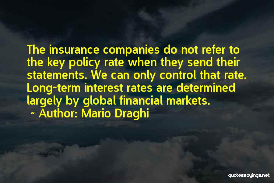 Interest Rates Quotes By Mario Draghi