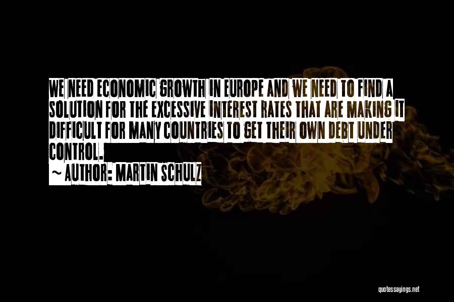 Interest Rates Quotes By Martin Schulz