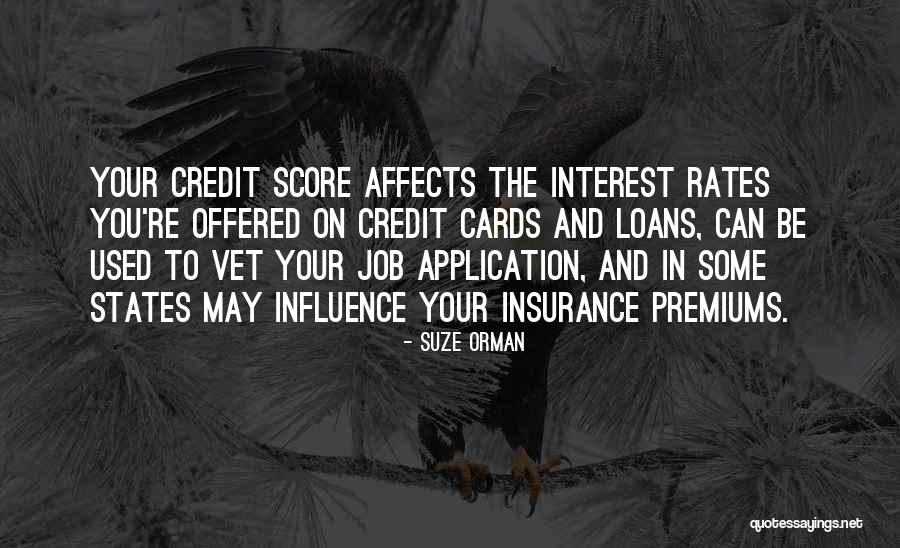 Interest Rates Quotes By Suze Orman