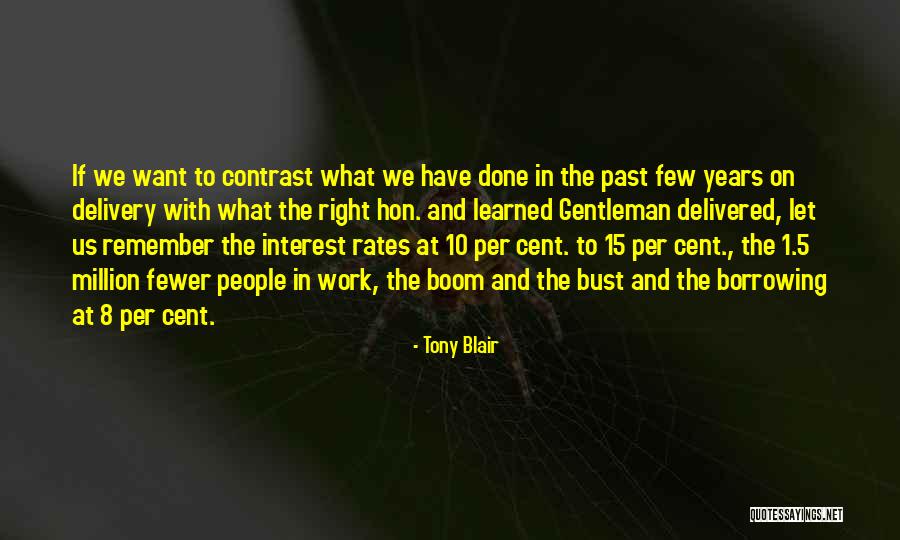 Interest Rates Quotes By Tony Blair