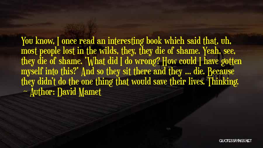 Interesting And Inspirational Quotes By David Mamet