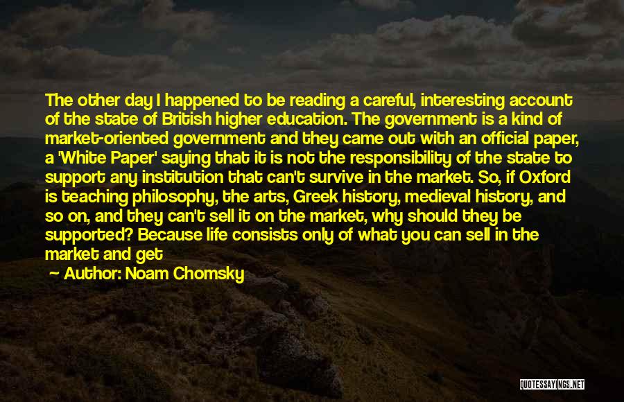 Interesting Real Life Quotes By Noam Chomsky