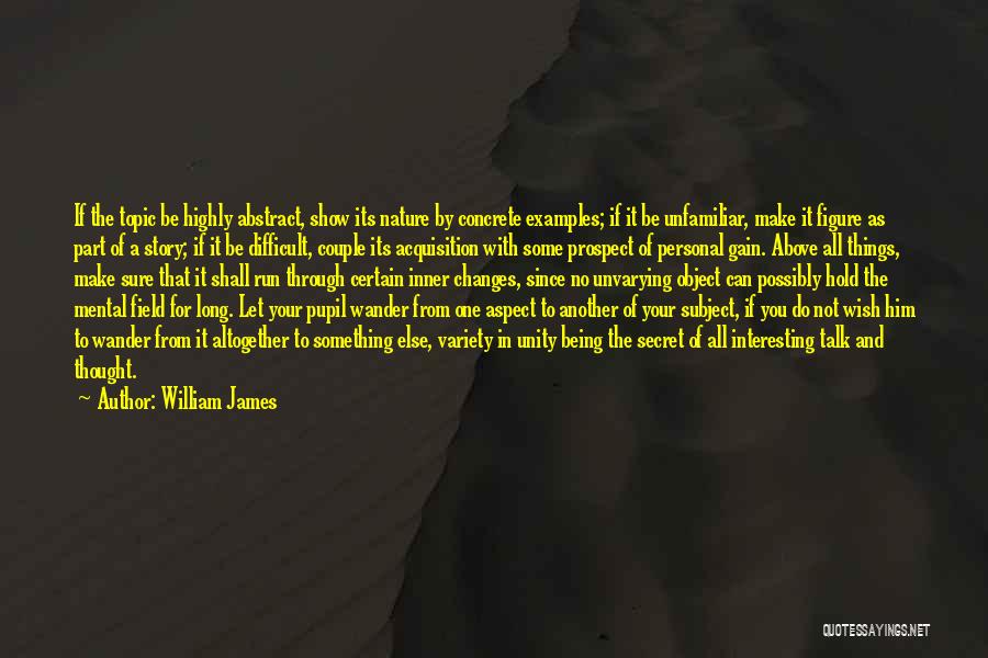 Interesting Topic Quotes By William James