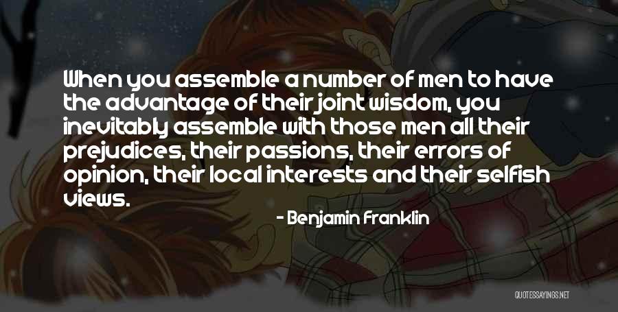 Interests Passion Quotes By Benjamin Franklin