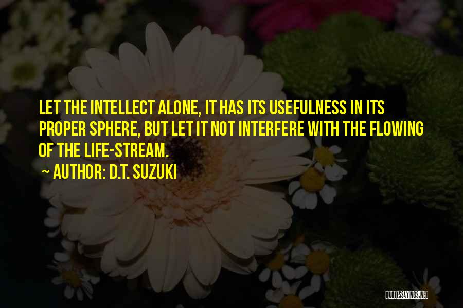Interfere In Life Quotes By D.T. Suzuki
