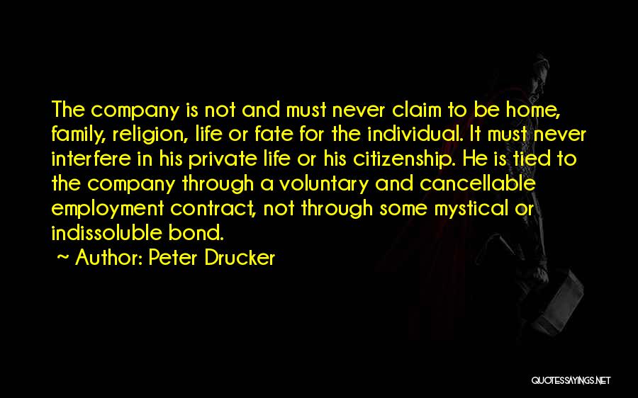 Interfere In Life Quotes By Peter Drucker