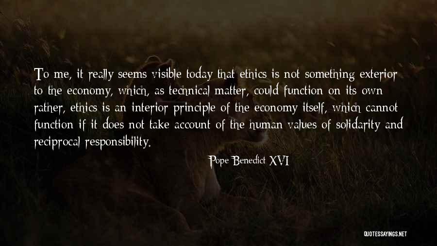 Interior And Exterior Quotes By Pope Benedict XVI Interior And Exterior Quotes By Pope Benedict XVI