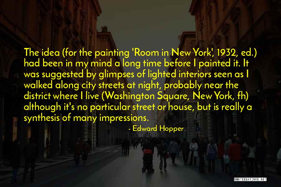 Interiors Quotes By Edward Hopper