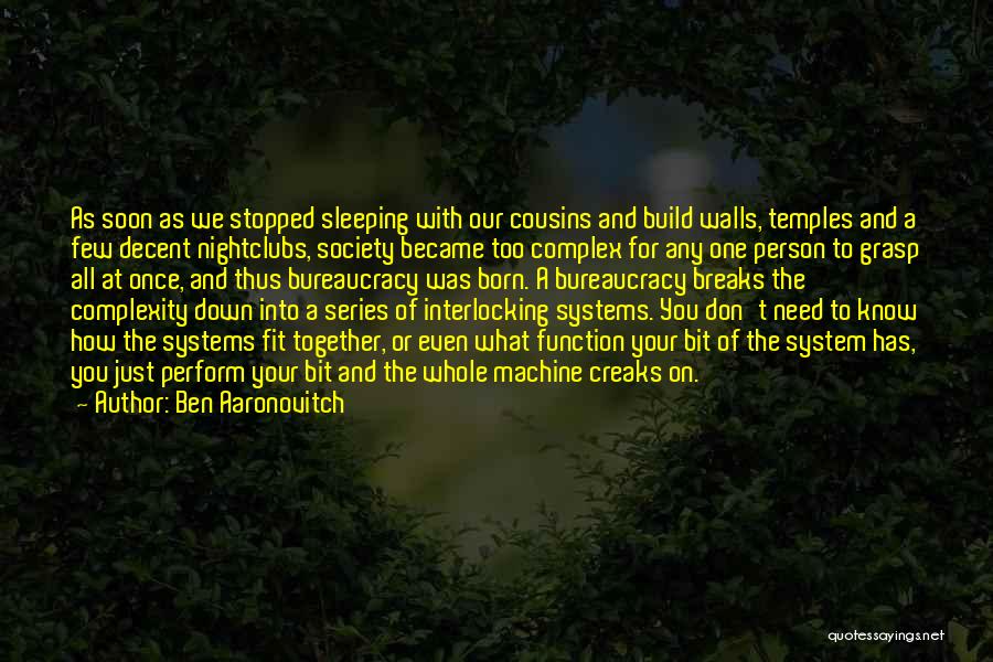 Interlocking Quotes By Ben Aaronovitch