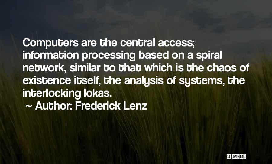 Interlocking Quotes By Frederick Lenz