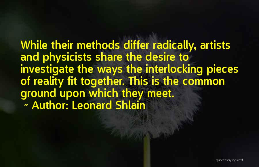 Interlocking Quotes By Leonard Shlain