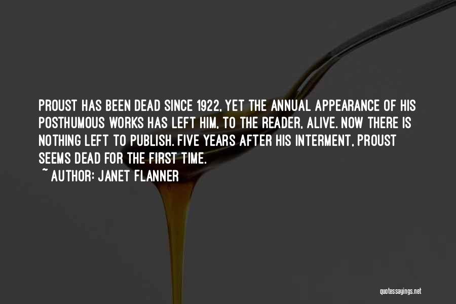 Interment Quotes By Janet Flanner