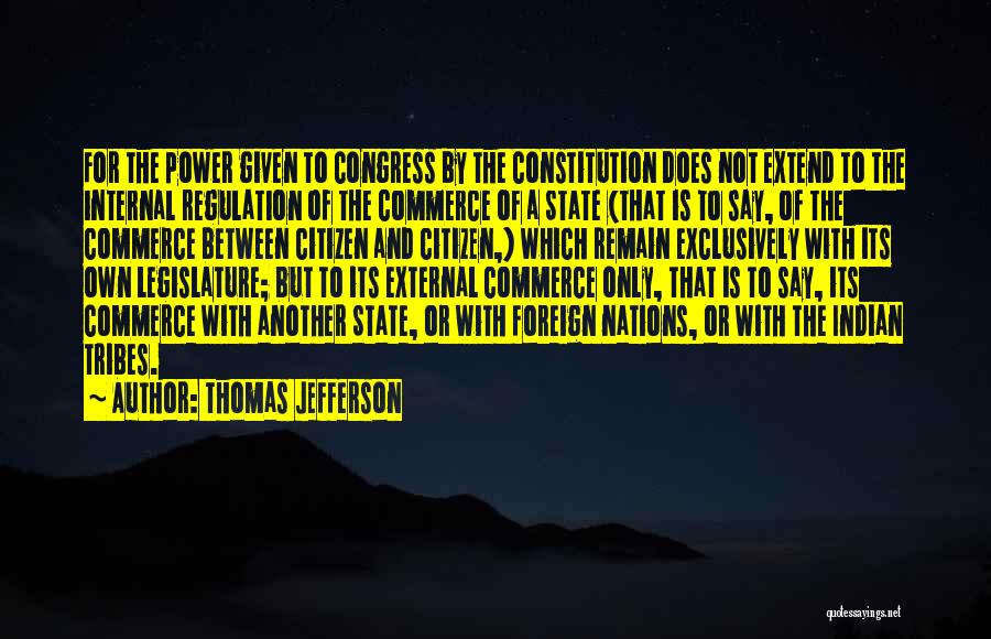 Internal And External Quotes By Thomas Jefferson