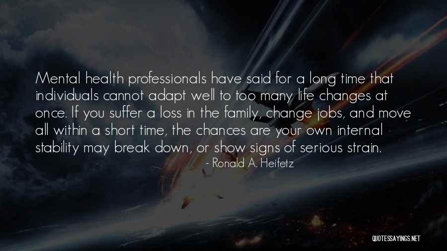 Internal Change Quotes By Ronald A. Heifetz Internal Change Quotes By Ronald A. Heifetz