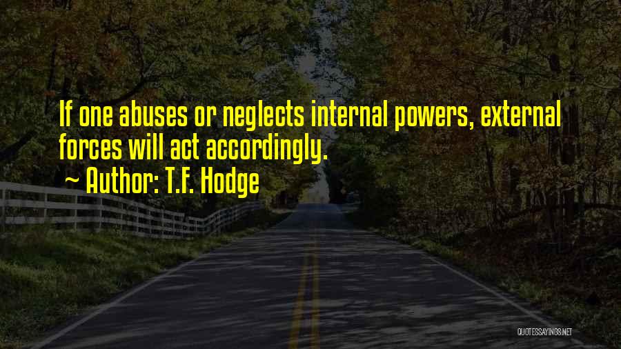 Internal External Quotes By T.F. Hodge