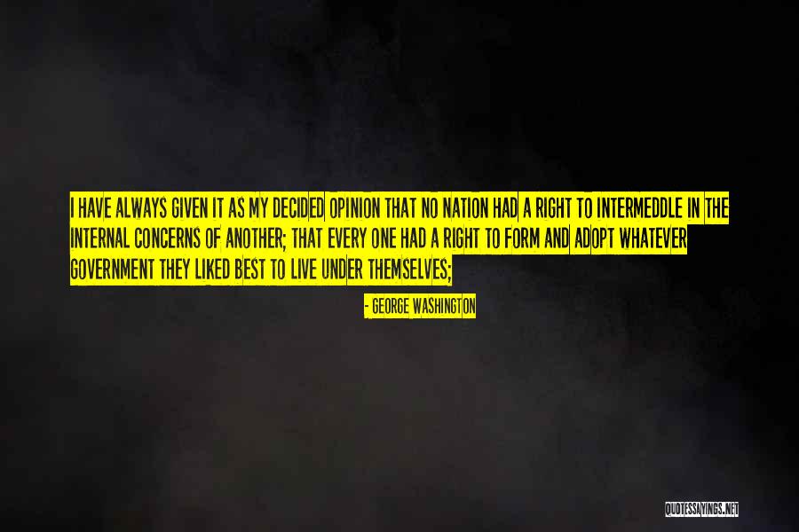 Internal Quotes By George Washington Internal Quotes By George Washington