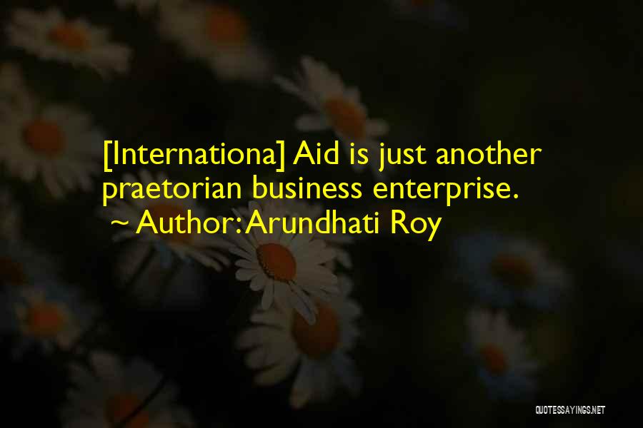 International Aid Quotes By Arundhati Roy