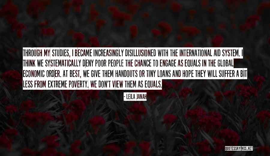 International Aid Quotes By Leila Janah