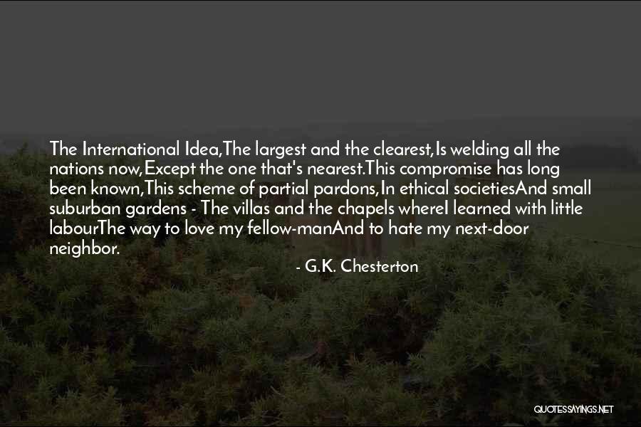 International Love Quotes By G.K. Chesterton