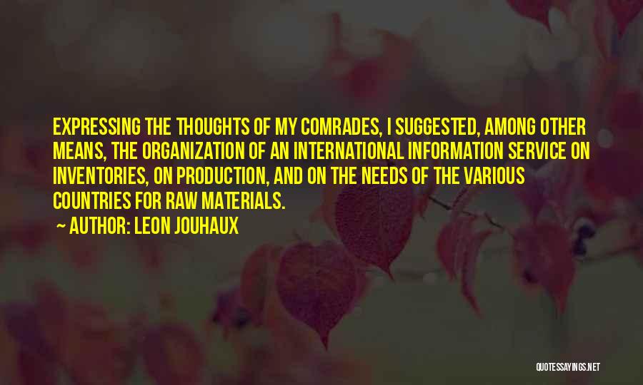 International Organization Quotes By Leon Jouhaux