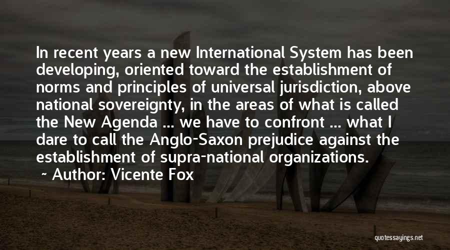 International Organization Quotes By Vicente Fox
