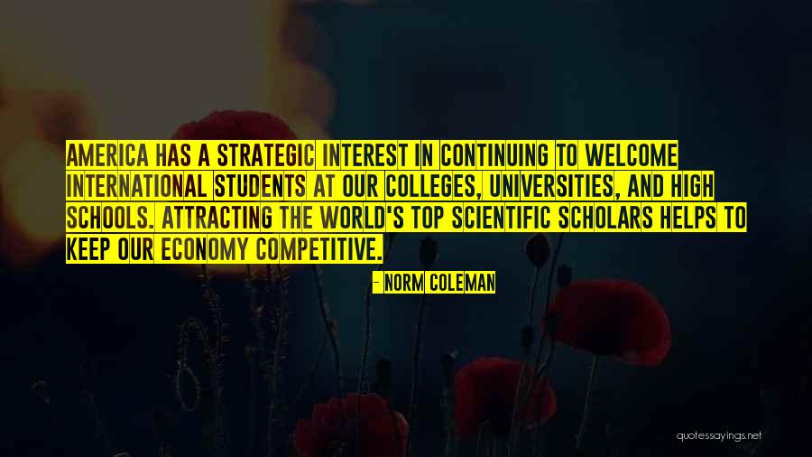 International Students Quotes By Norm Coleman International Students Quotes By Norm Coleman