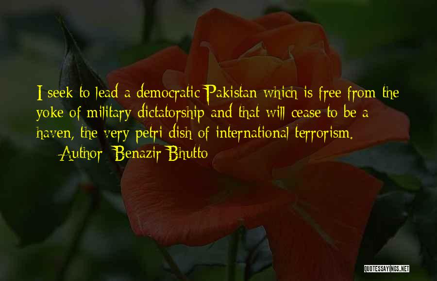 International Terrorism Quotes By Benazir Bhutto