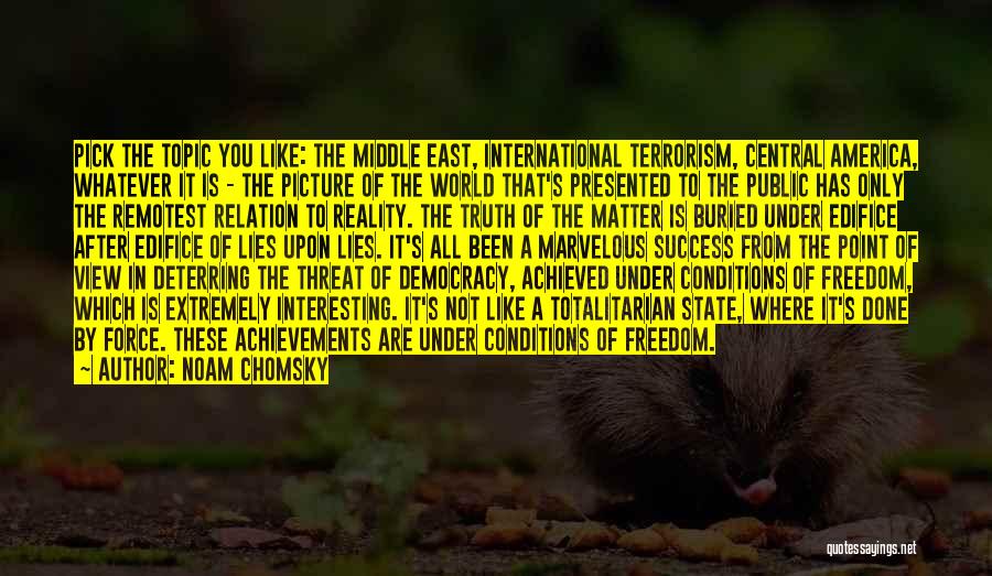 International Terrorism Quotes By Noam Chomsky