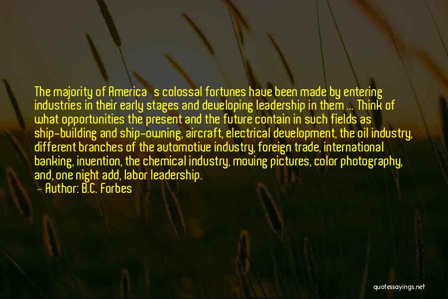 International Trade Development Quotes By B.C. Forbes