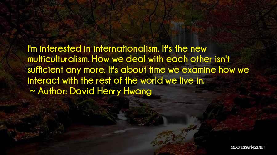 Internationalism Quotes By David Henry Hwang