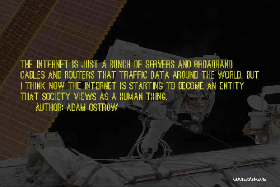 Internet And Society Quotes By Adam Ostrow