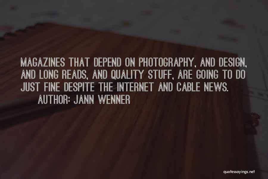 Internet Cable Quotes By Jann Wenner