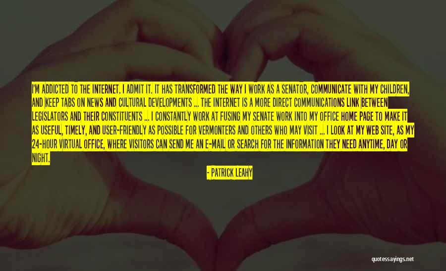 Internet Communication Quotes By Patrick Leahy Internet Communication Quotes By Patrick Leahy