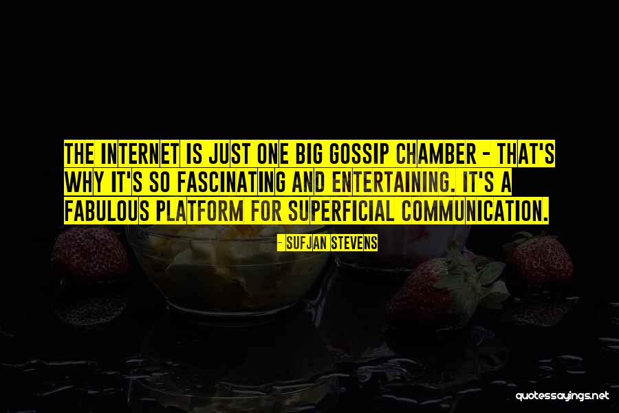 Internet Communication Quotes By Sufjan Stevens